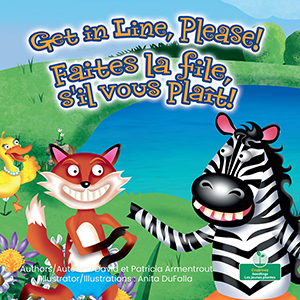 Cover Art for Faites la file, s'il vous plaït! (Get in Line, Please!) Bilingual